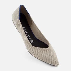 Rothy's Pointed Flat, size 10, beige
